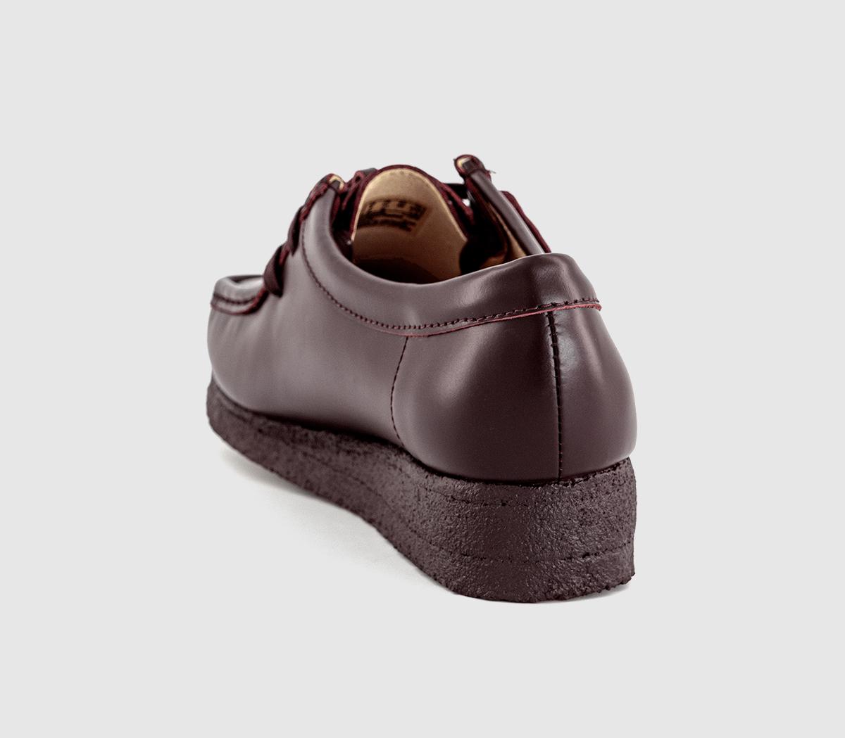Clarks Originals Clarks Originals Womens Wallabees Wine Polished