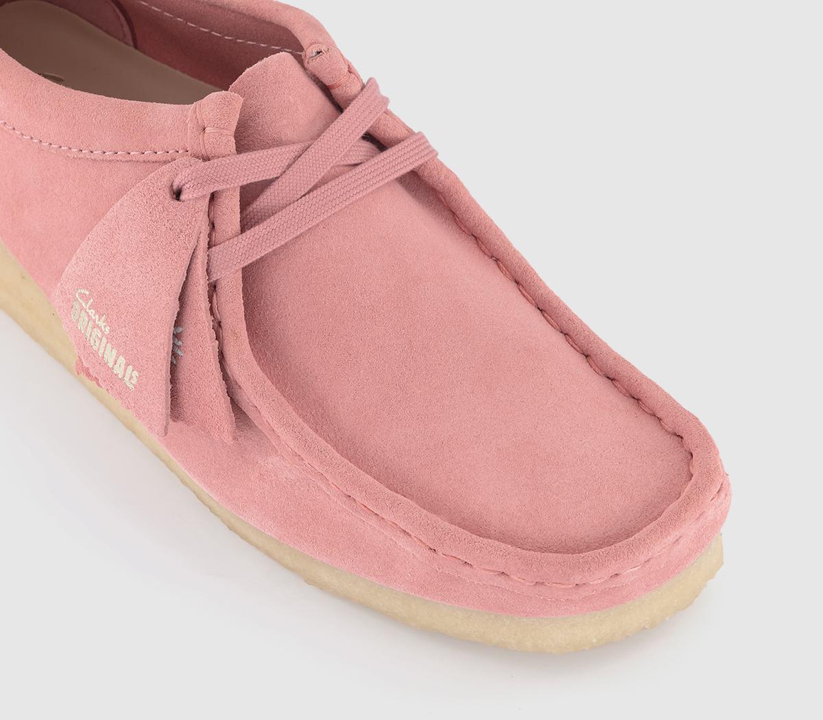 Clarks Originals Clarks Originals Womens Wallabees Blush Pink Suede