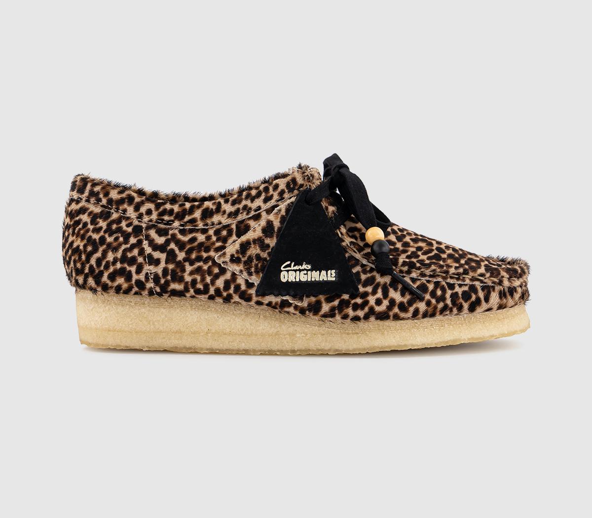 靴 CLARKS Wallabee Leopard UK6.5 Clarks Originals Clarks Originals Womens Wallabee Shoes Leopard