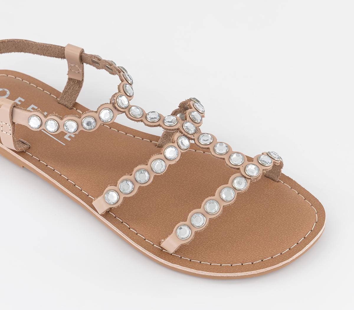 OFFICEShine Diamante Toe PostsBlush Embellished