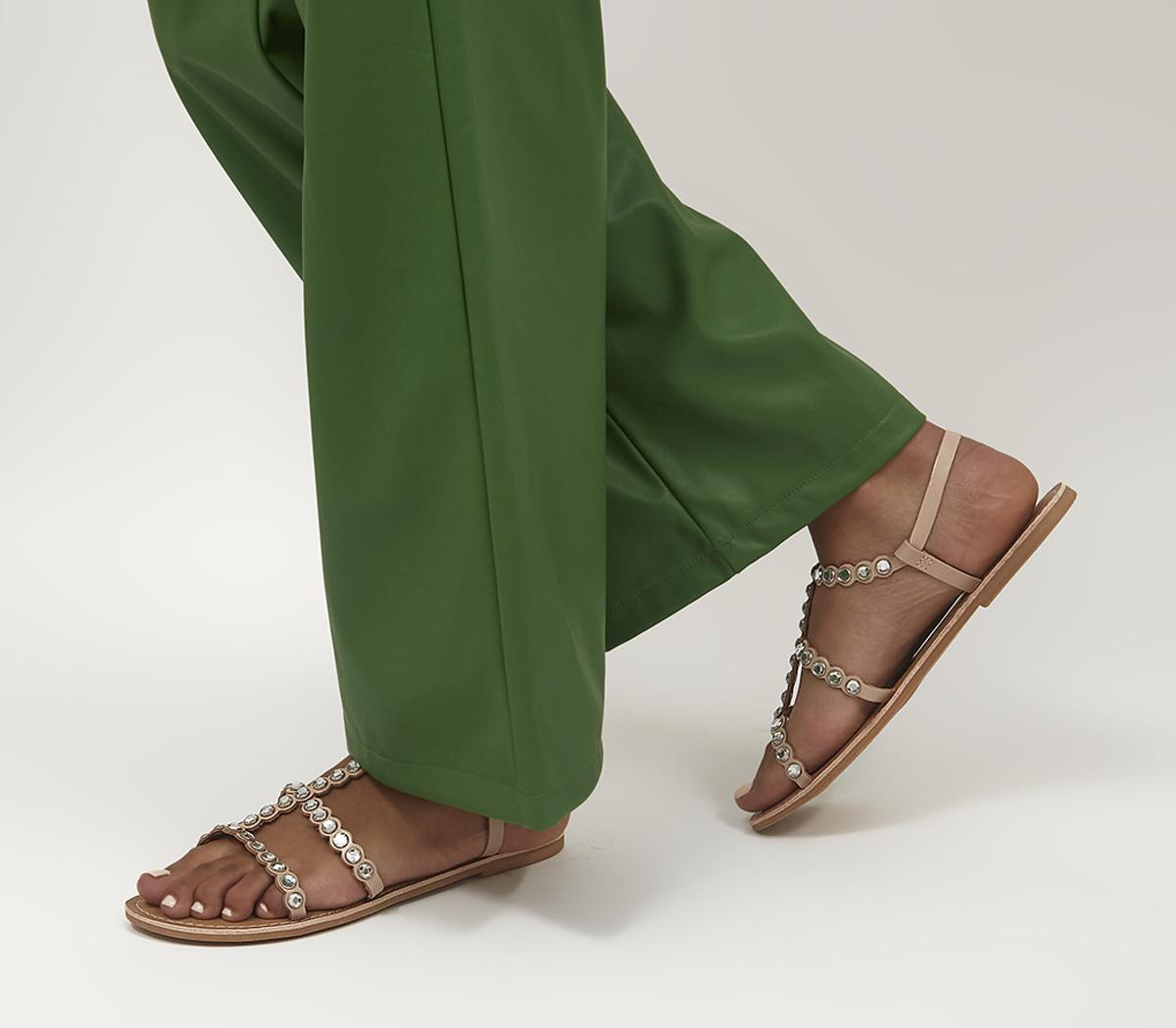 OFFICEShine Diamante Toe PostsBlush Embellished