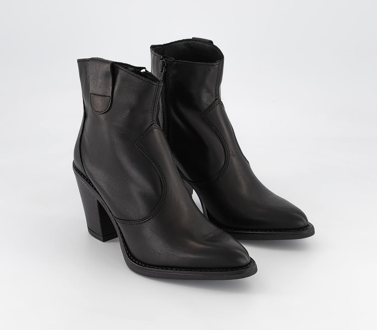 OFFICEAlabama Western BootsBlack Leather