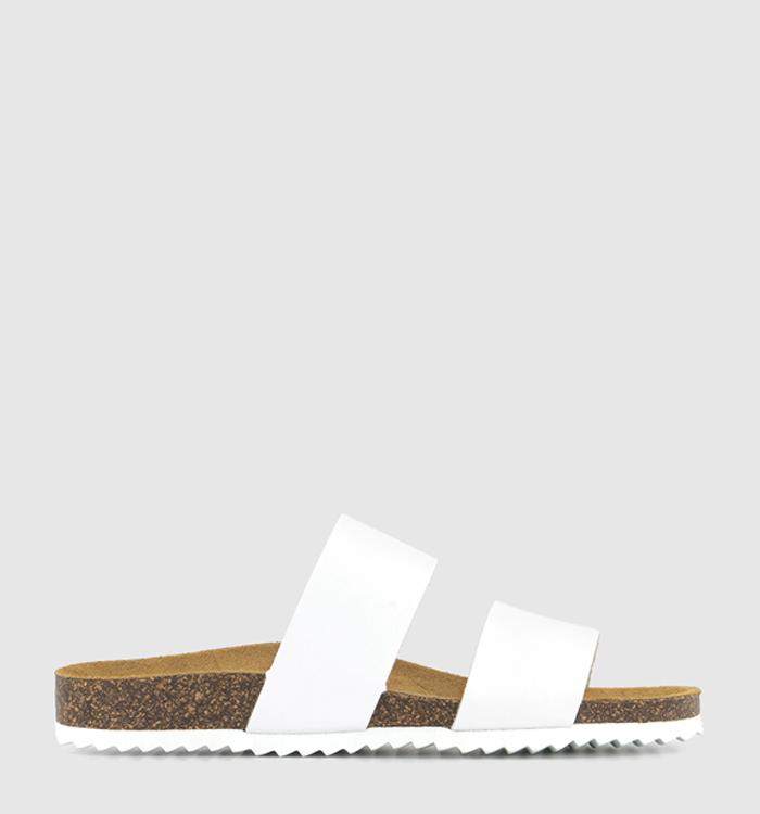 OFFICE Salinas Cork Footbed Sandals White