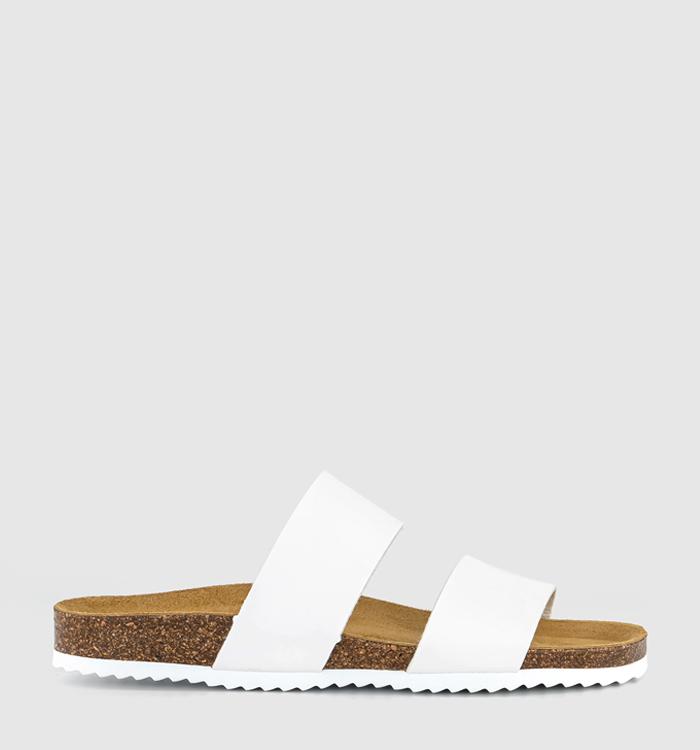 OFFICE Salinas Cork Footbed Sandals White