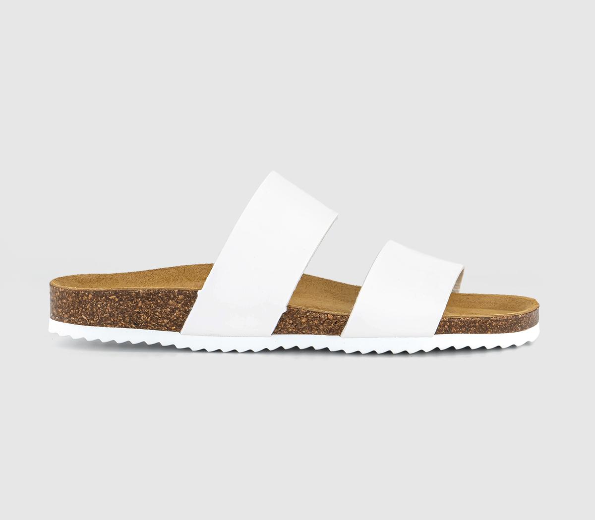 OFFICESalinas Cork Footbed SandalsWhite