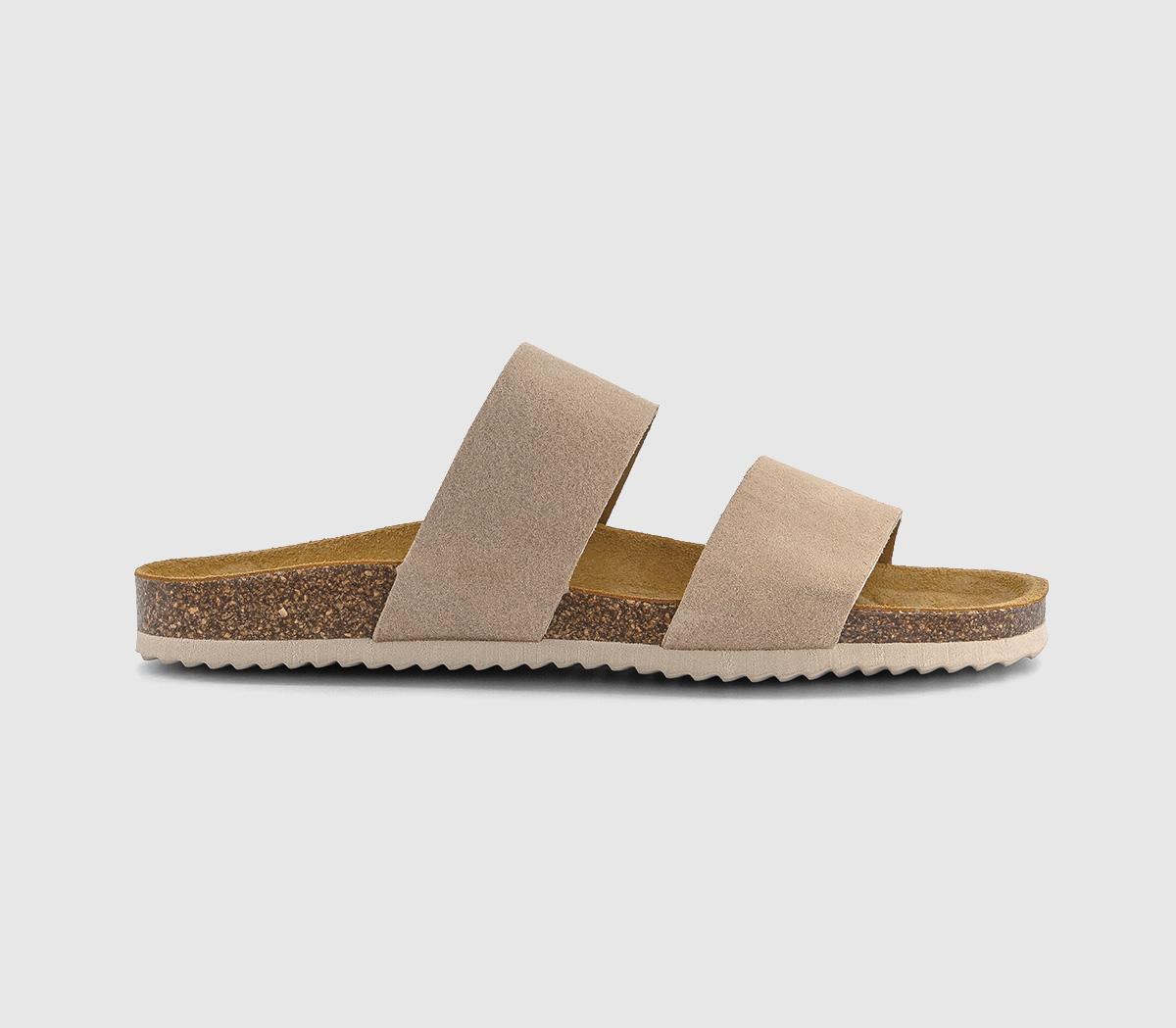 OFFICESalinas Cork Footbed Sandals OFFICESalinas Cork Footbed SandalsTaupe Suede