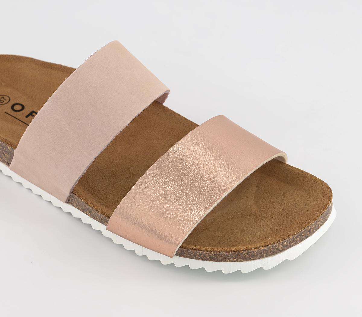 OFFICESalinas Cork Footbed SandalsBlush Gold Mix