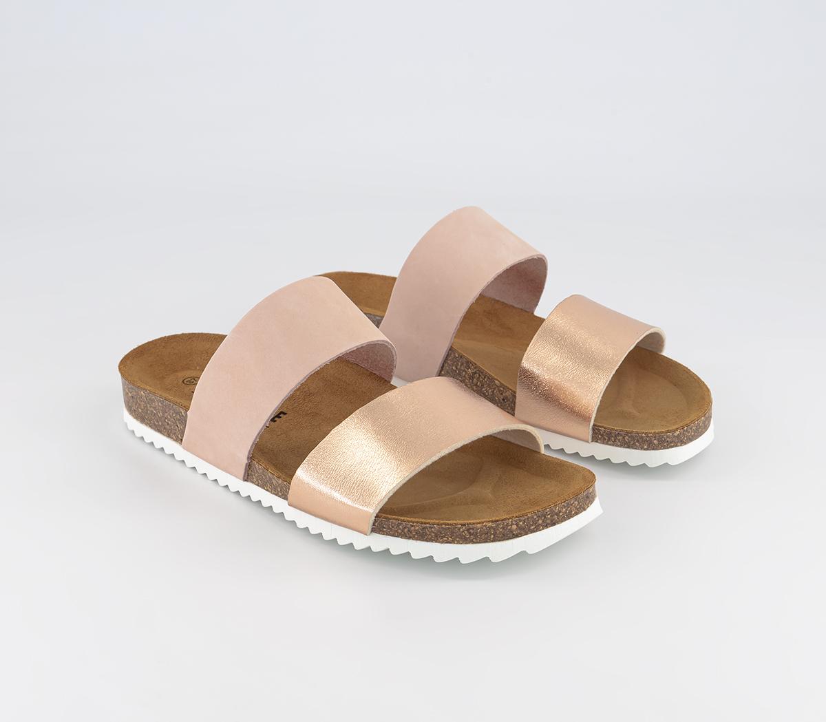 OFFICESalinas Cork Footbed SandalsBlush Gold Mix