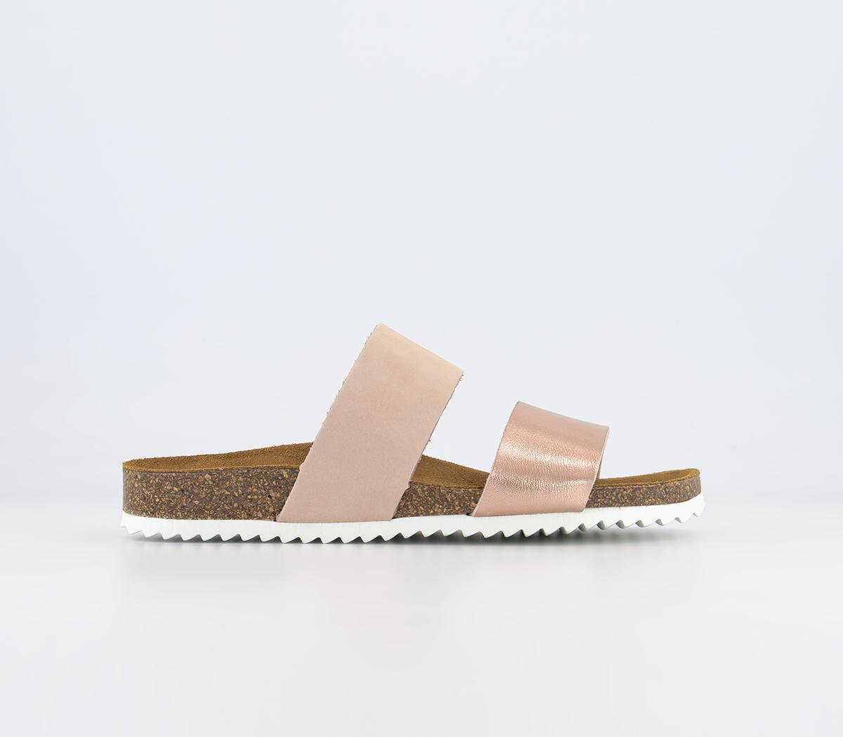 OFFICESalinas Cork Footbed SandalsBlush Gold Mix