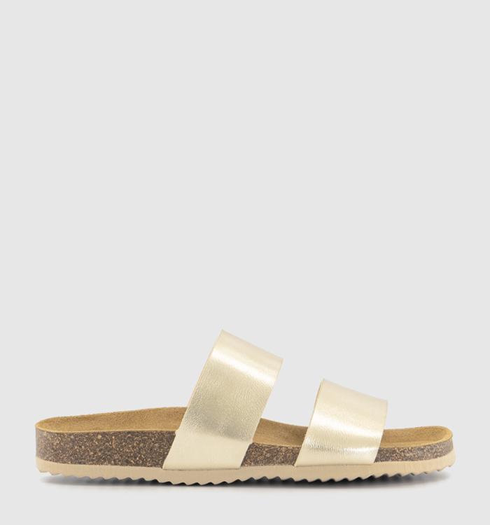OFFICE Salinas Cork Footbed Sandals Gold