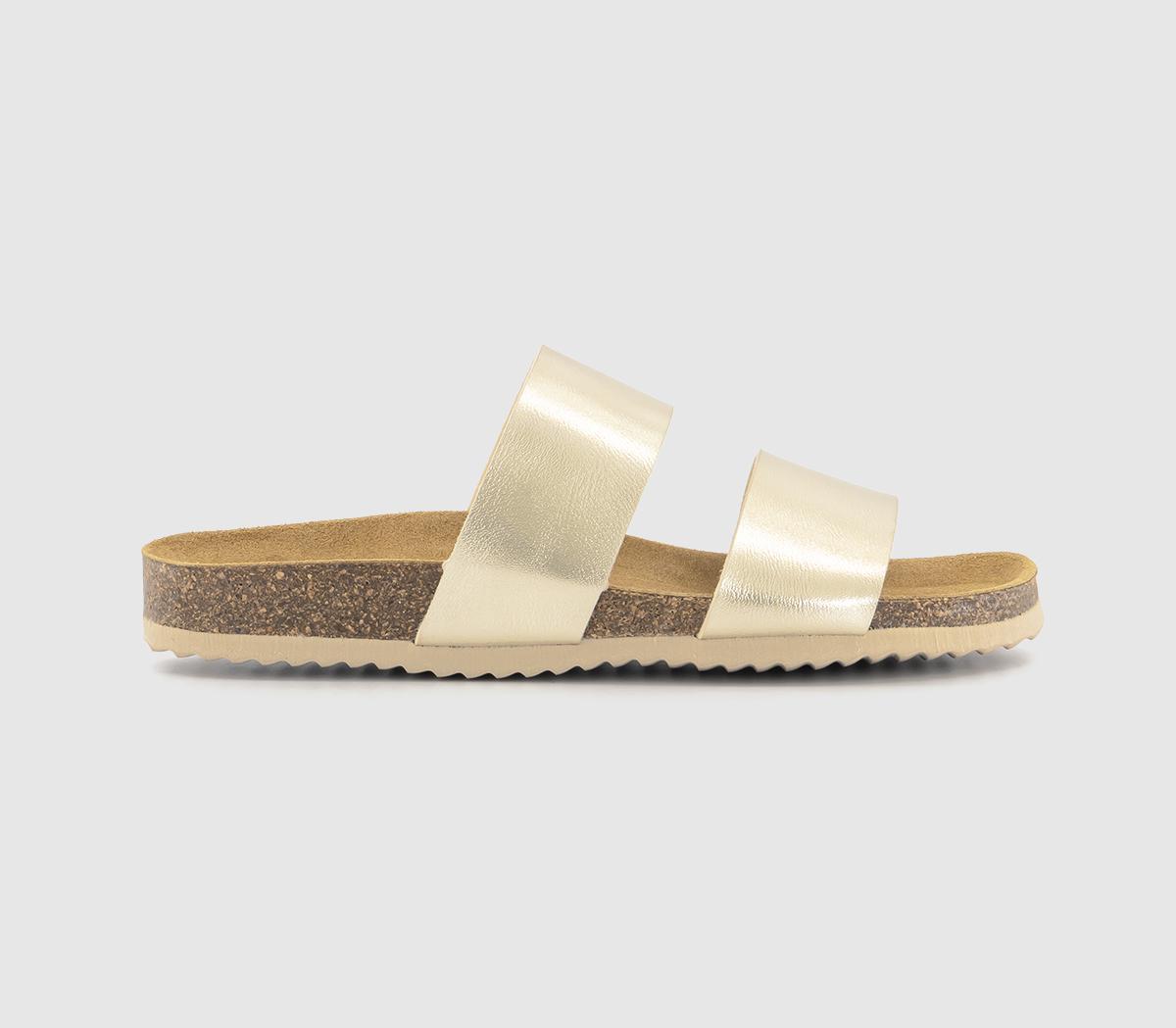 OFFICESalinas Cork Footbed SandalsGold