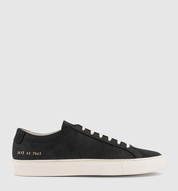 Common Projects Achilles Low Nubuck Trainers Black White