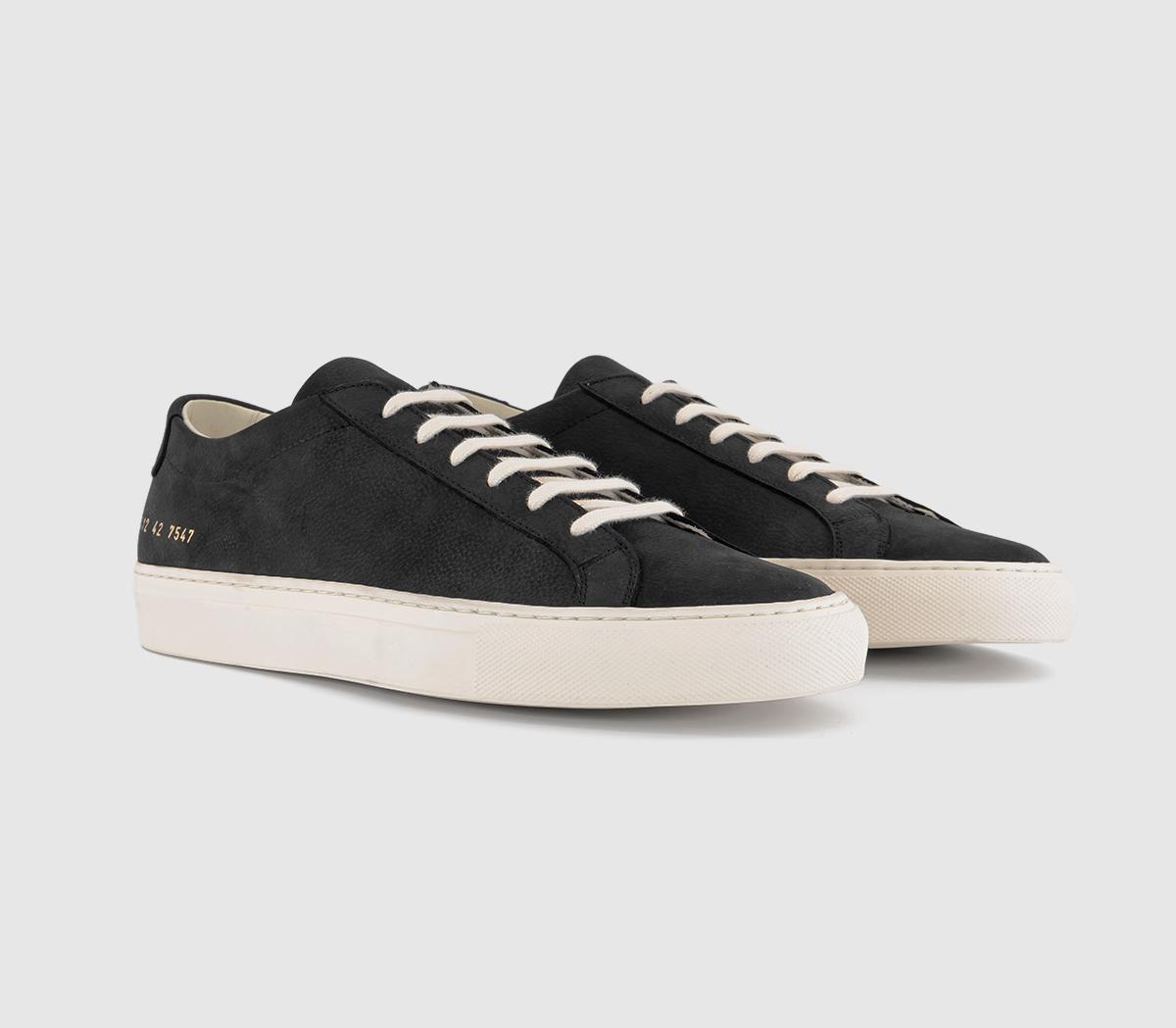 Common ProjectsAchilles Low Nubuck TrainersBlack White