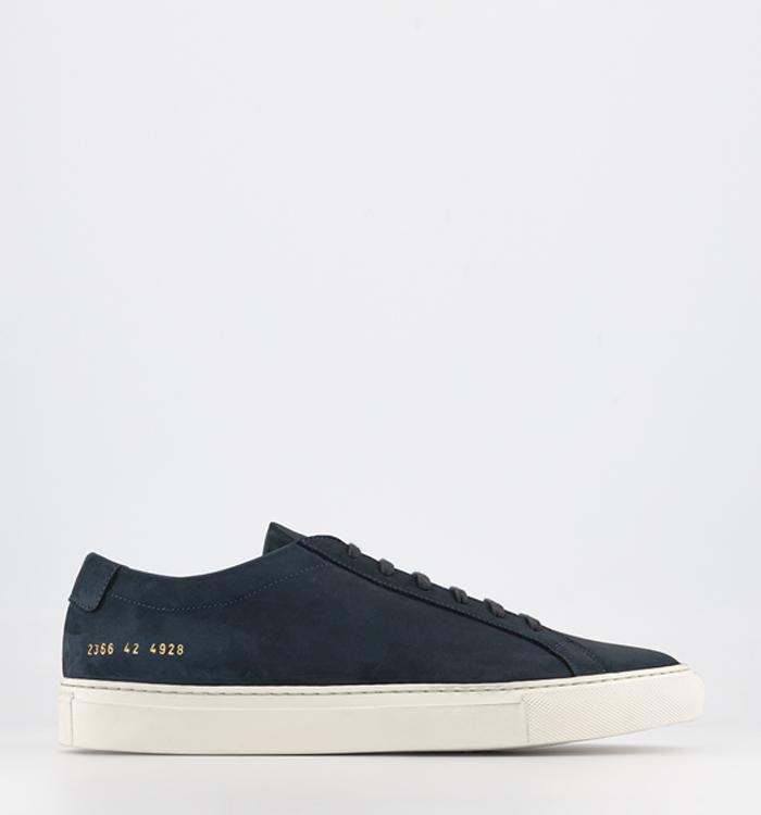 Common Projects Achilles Low Nubuck Trainers Navy