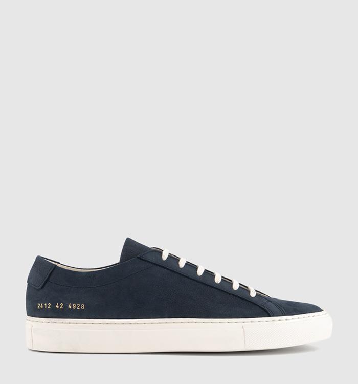 Common Projects Achilles Low Nubuck Navy White