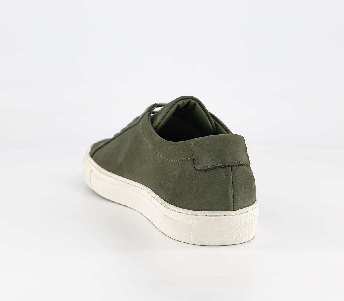Common ProjectsAchilles Low Nubuck TrainersArmy Green