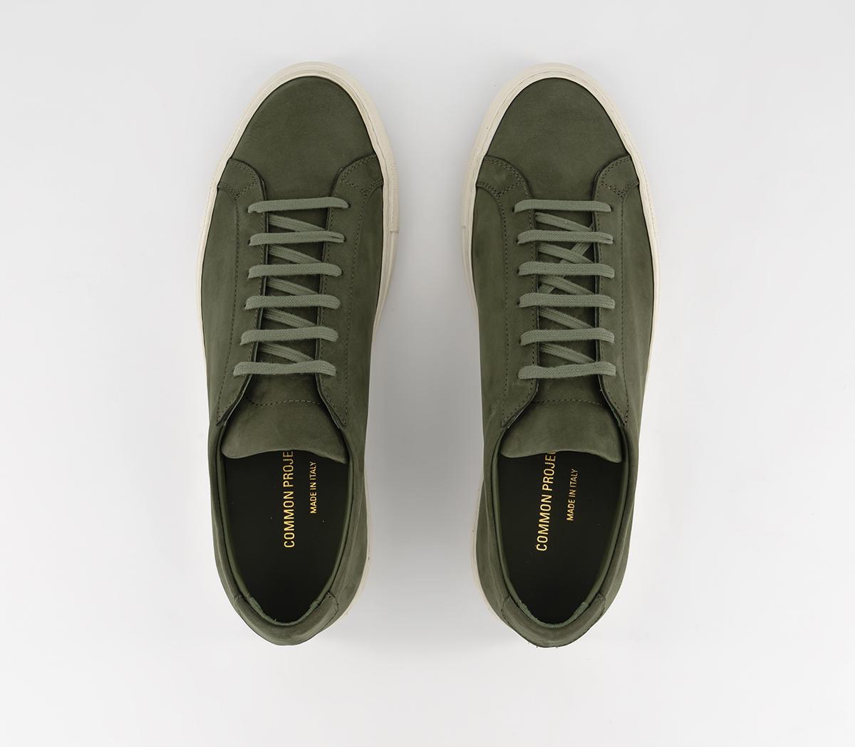 Common ProjectsAchilles Low Nubuck TrainersArmy Green