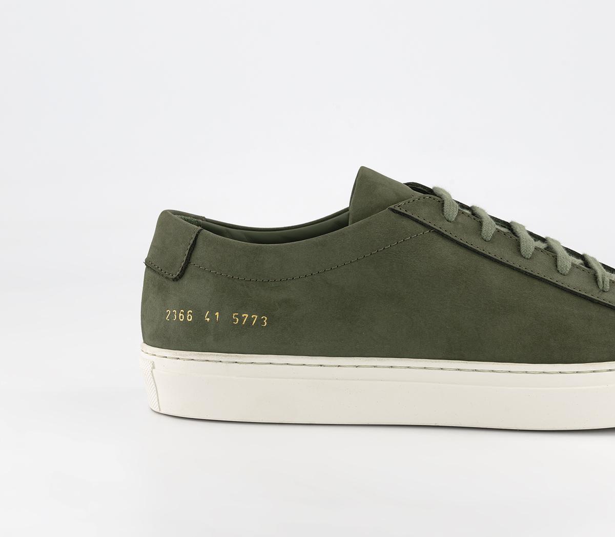 Common ProjectsAchilles Low Nubuck TrainersArmy Green