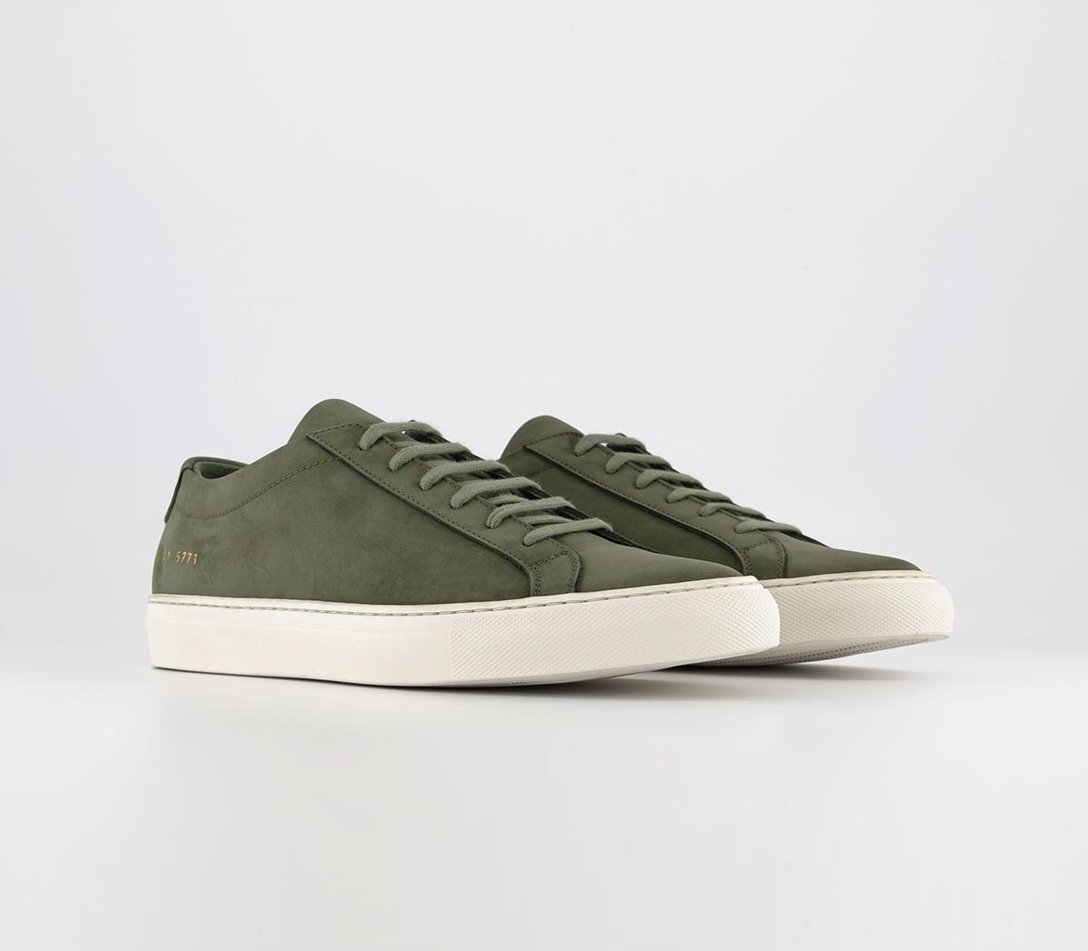 Common ProjectsAchilles Low Nubuck TrainersArmy Green