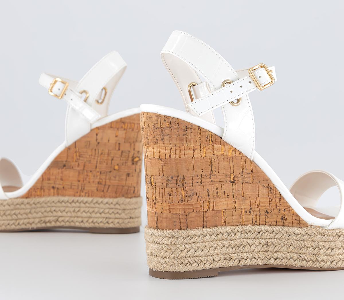 OFFICEHeated Cork Wedge EspadrillesWhite