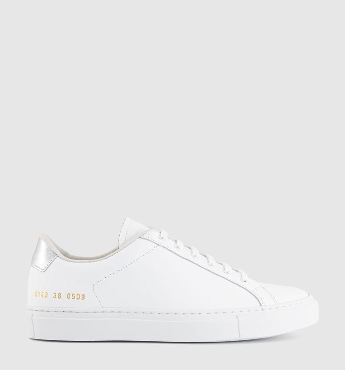 Common Projects Tennis 77 Trainers White Silver