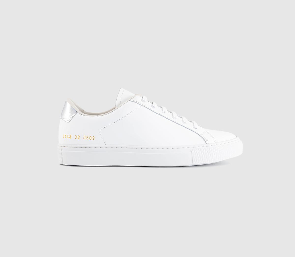 Common Projects Kids Boys Tennis 77 Trainers White Silver, 4