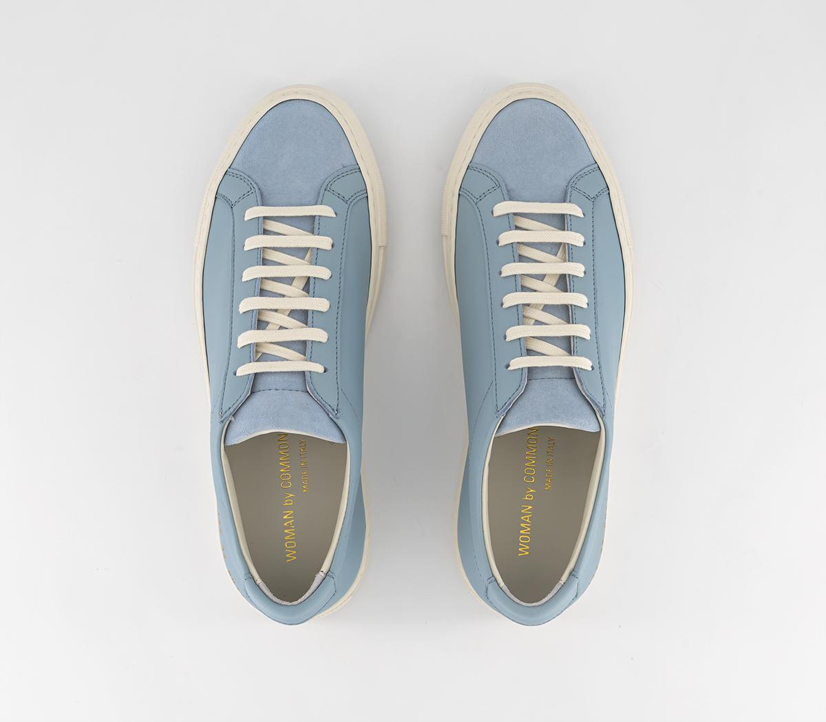 Common ProjectsAchilles Suede And Leather Trainers Powder Blue