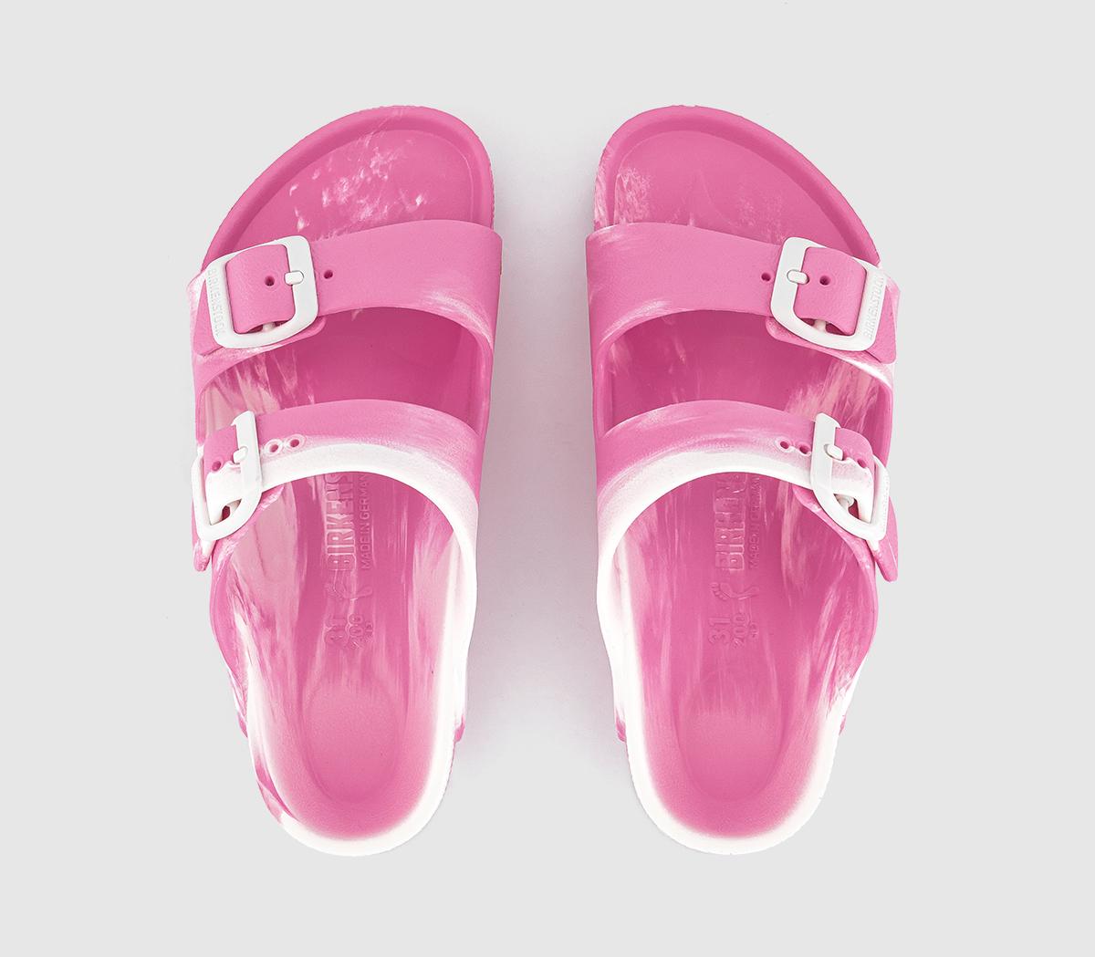 BIRKENSTOCKArizona Eva Kids Sandals BIRKENSTOCKArizona Eva Kids SandalsCandy Pink White Mix