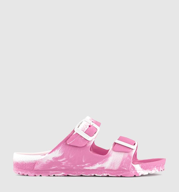 BIRKENSTOCK Arizona Eva Kids Sandals Candy Pink White Mix