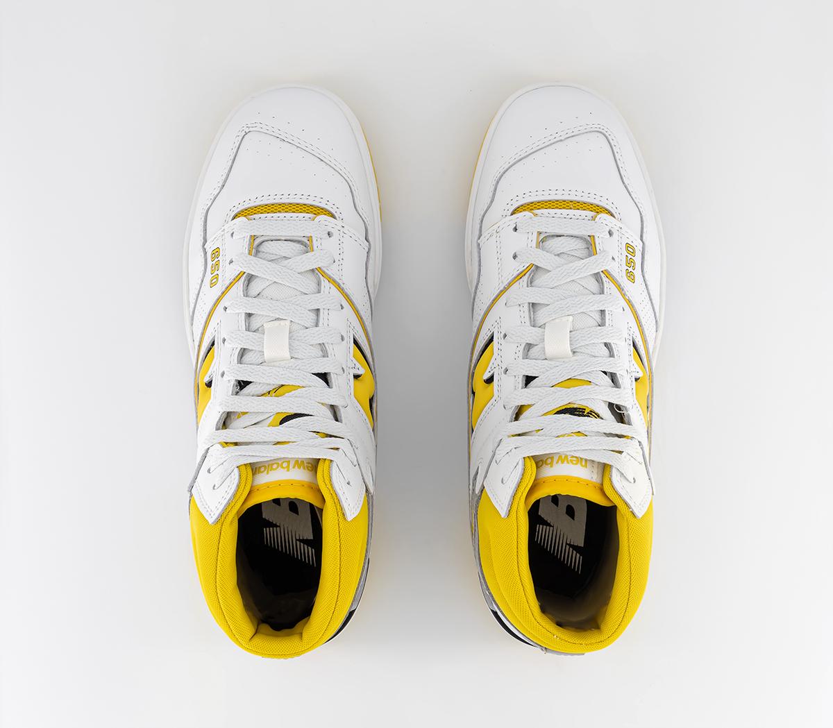 New BalanceBB650 TrainersWhite Yellow