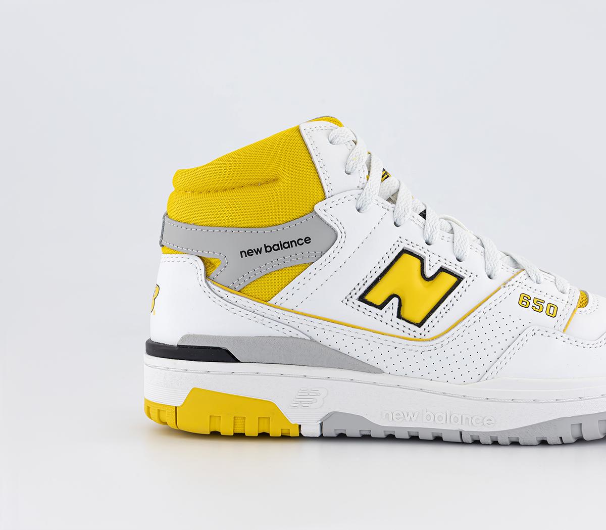 New BalanceBB650 TrainersWhite Yellow