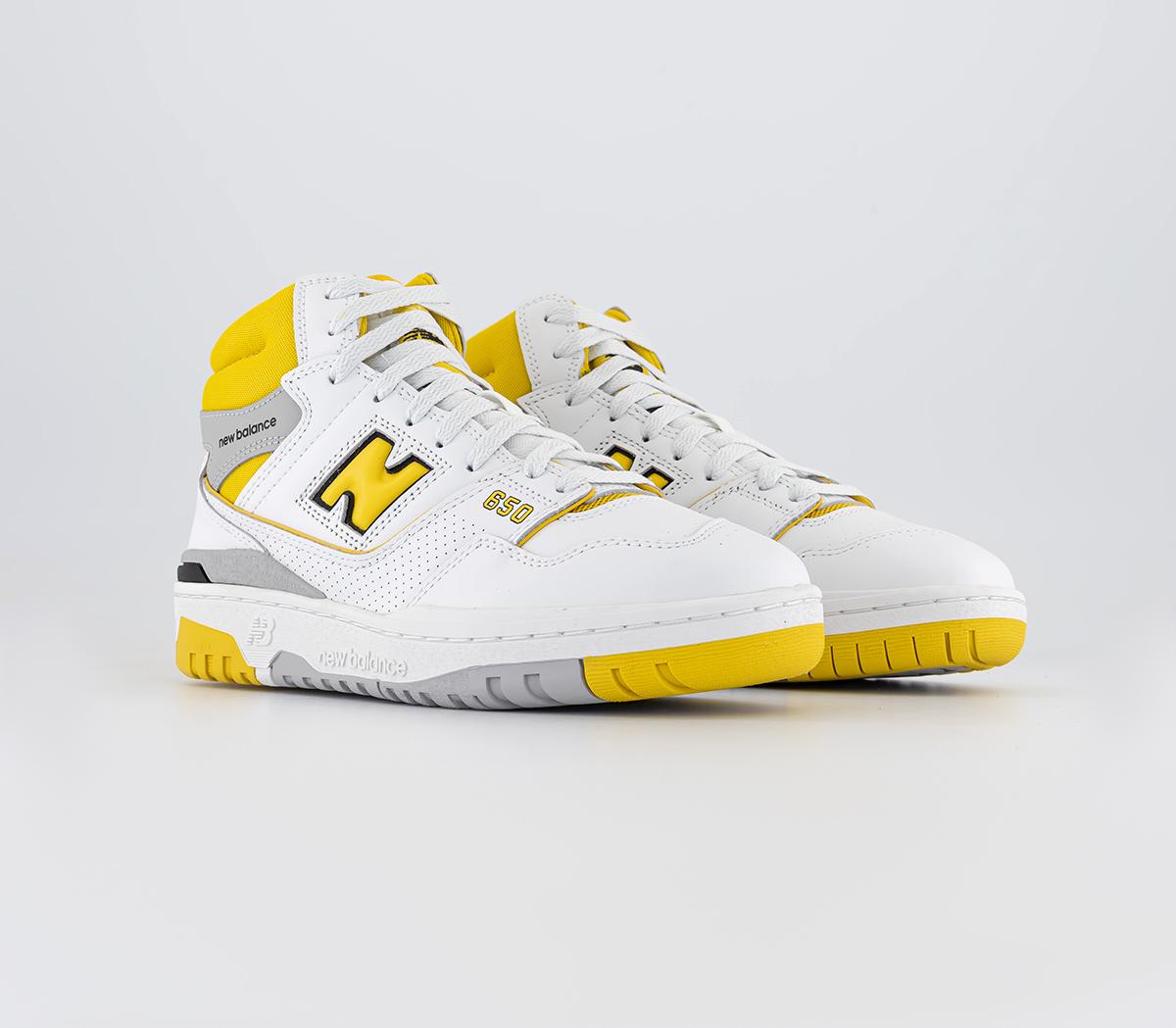New BalanceBB650 TrainersWhite Yellow