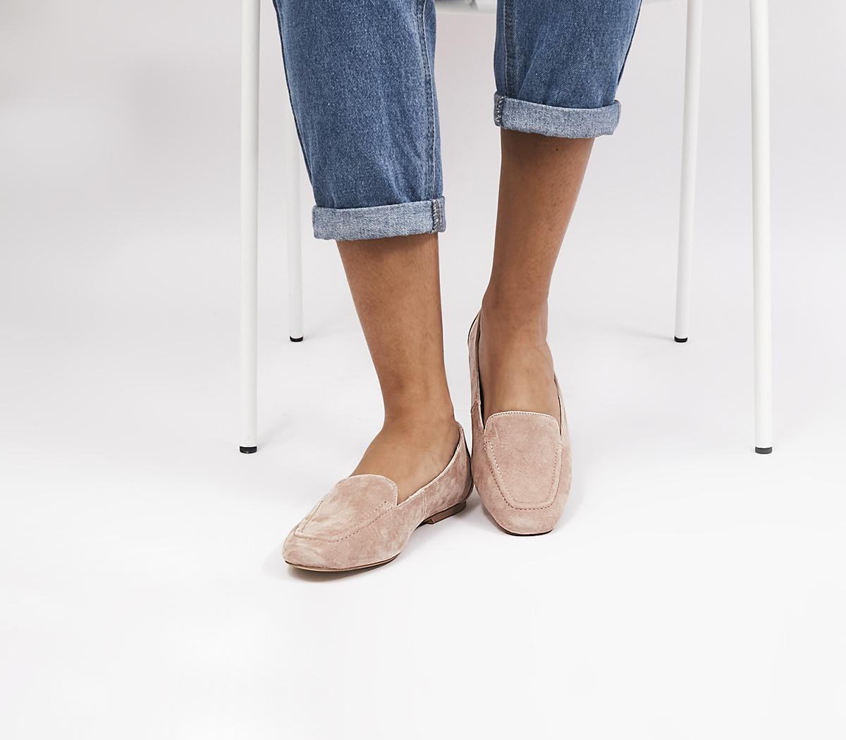 OFFICEWide Fit Flying Suede LoafersBlush Suede