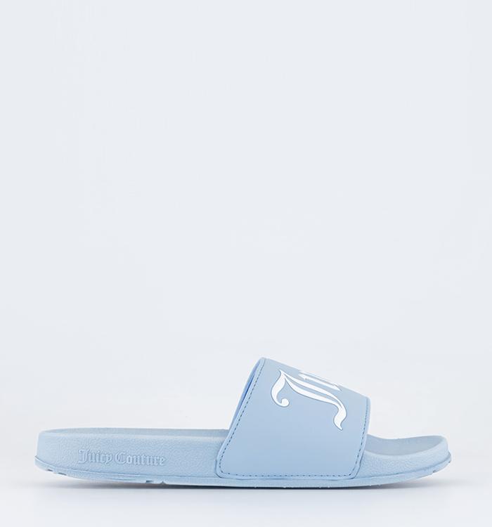 Juicy Couture Patti Padded Strap Sliders Nantucket Breeze Blue