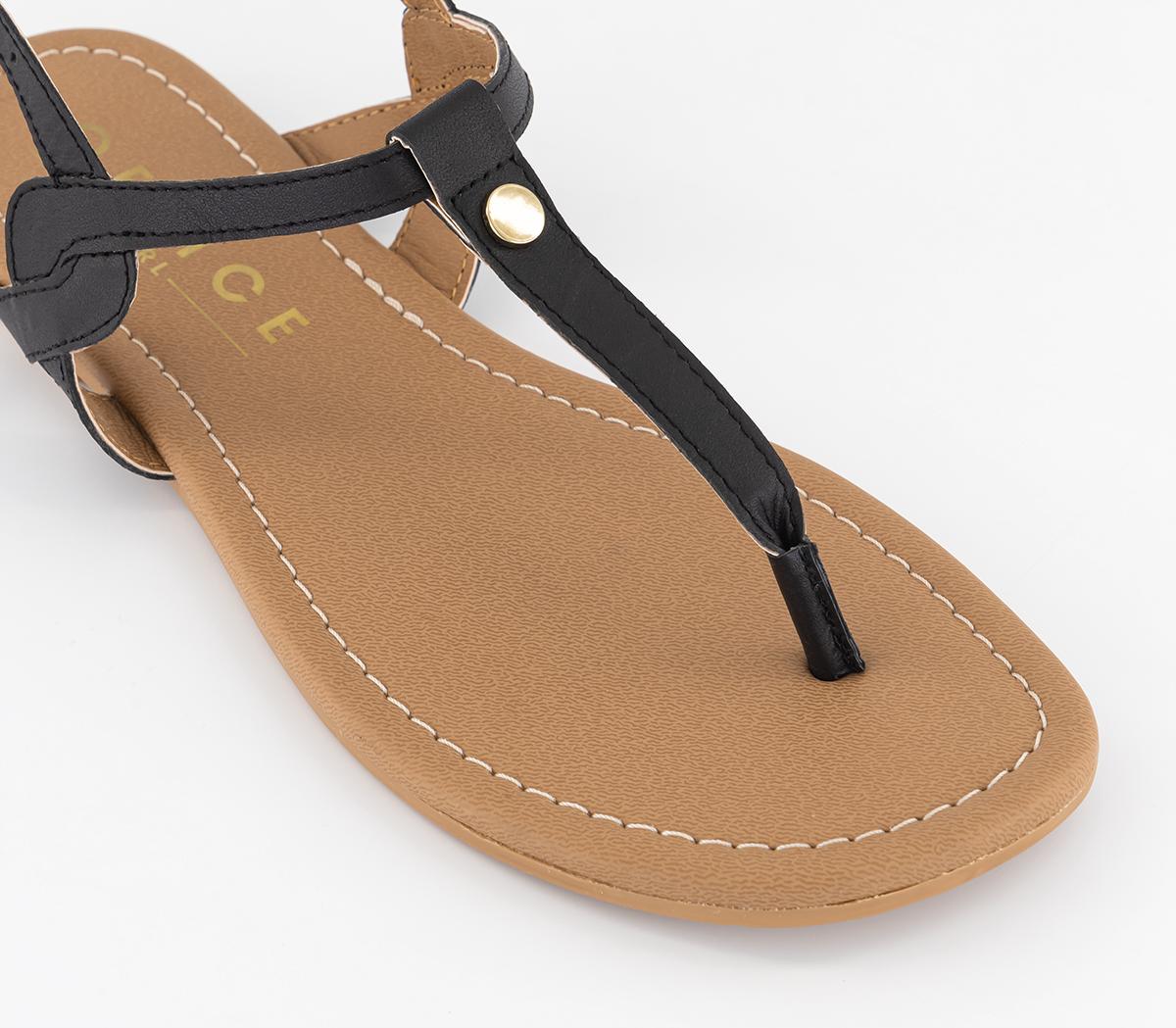 OFFICEWide Fit Splendid Leather Toe Post Sandals OFFICEWide Fit Splendid Leather Toe Post SandalsBlack Leather