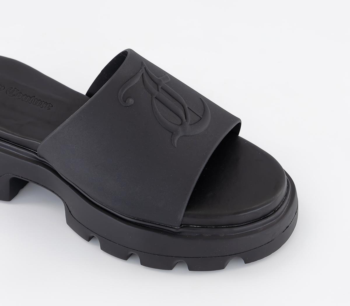 Juicy Couture Baby Track Sandals Black Women’s Sandals