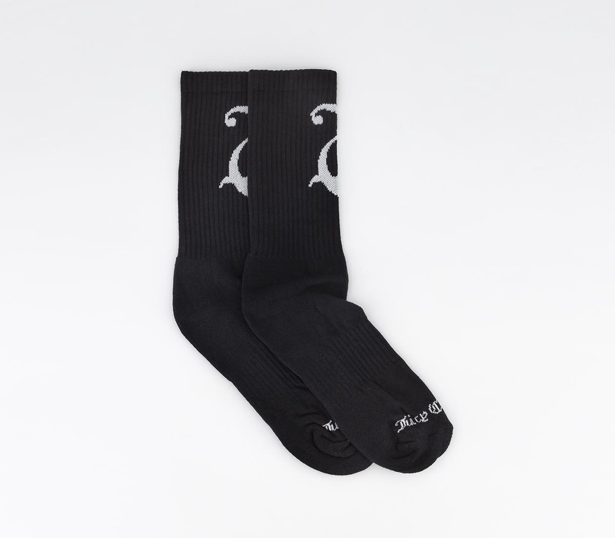 Juicy Couture Louie Socks Black, One Size