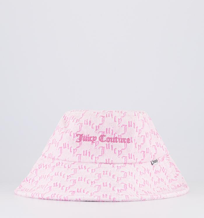 Juicy Couture Lauriane Bucket Hat Pink Arched Mono
