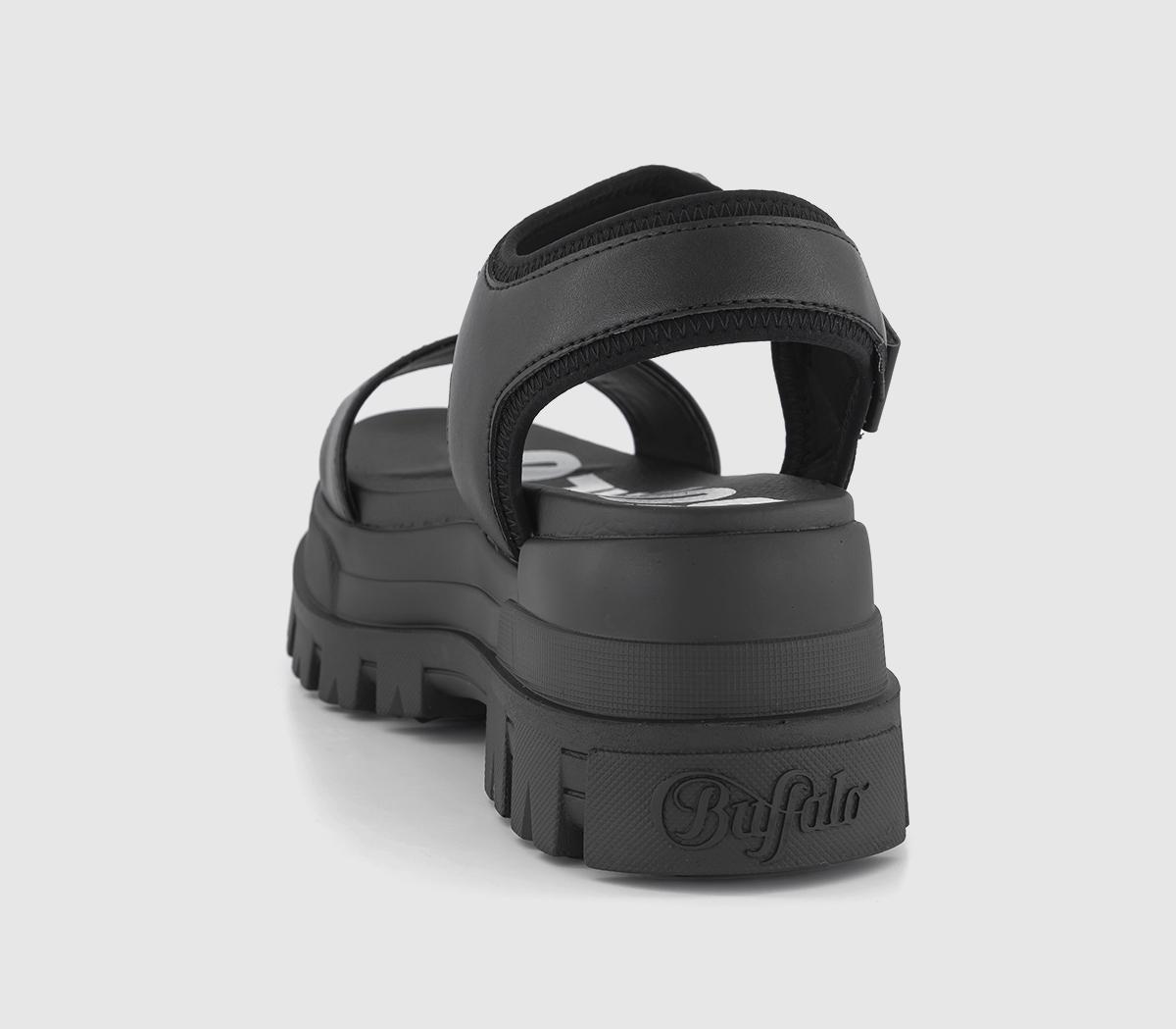 BuffaloJojo Platform SandalsBlack