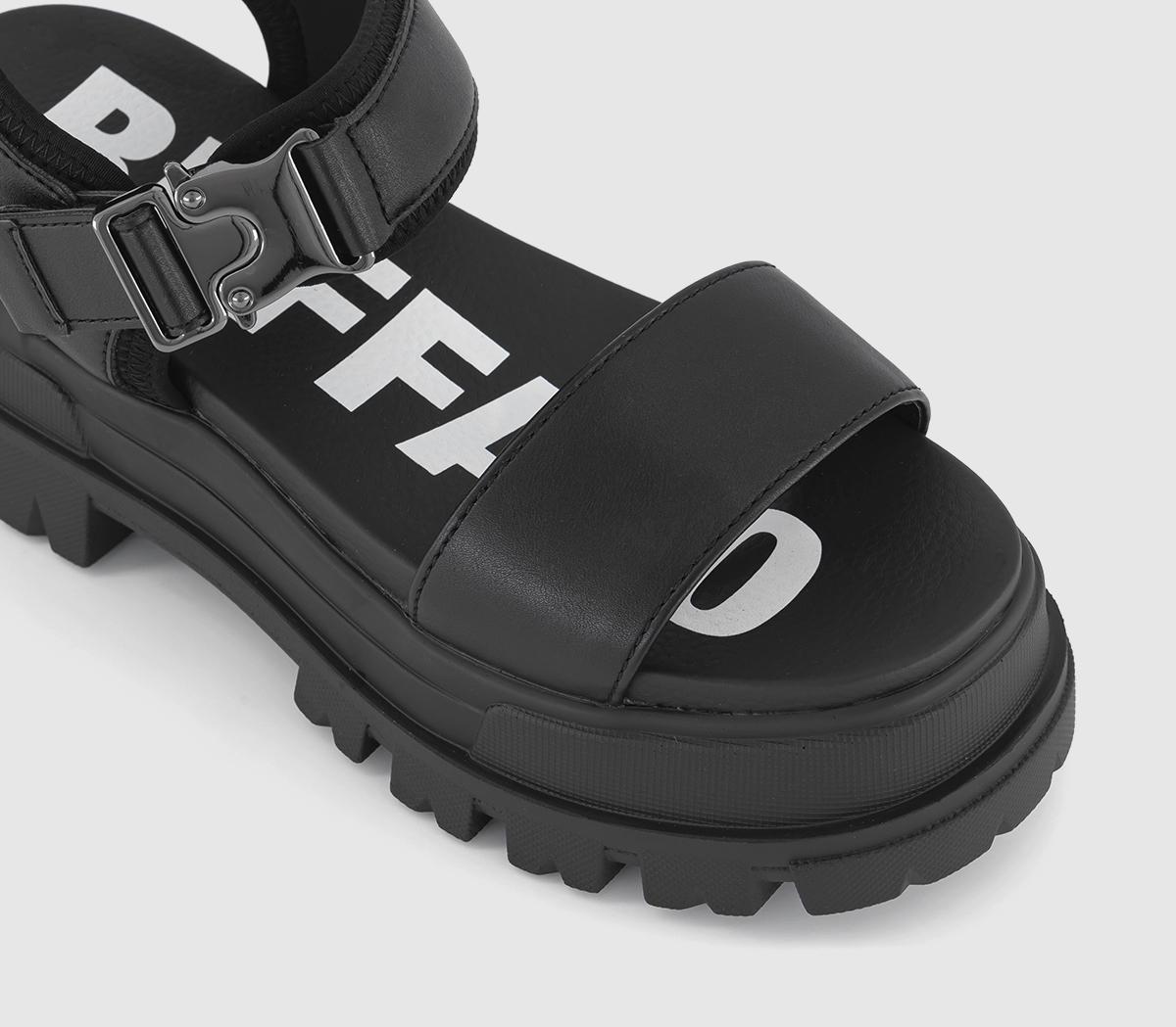 BuffaloJojo Platform SandalsBlack
