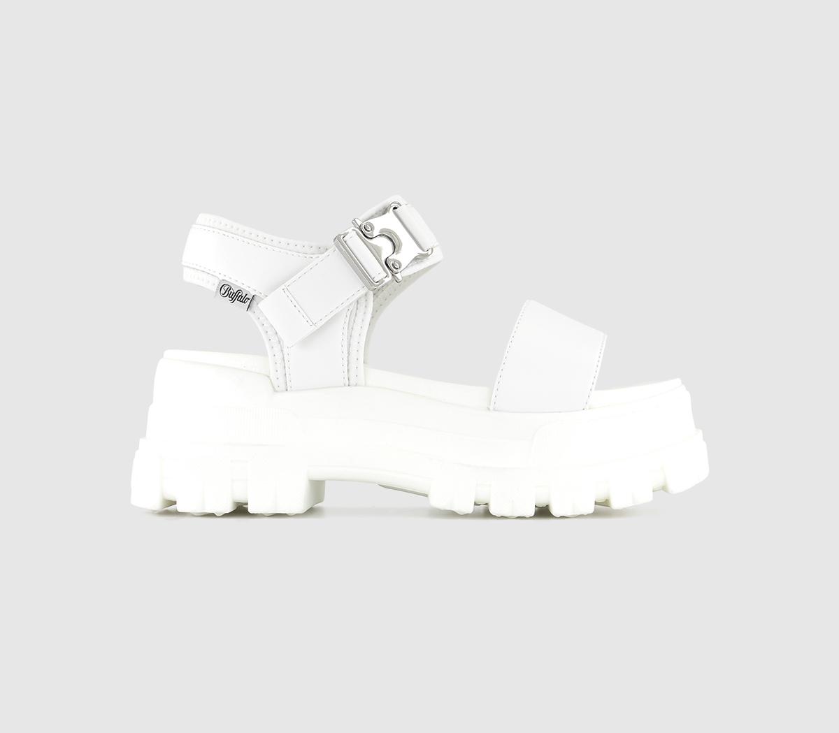 Buffalo sandals 2024 white