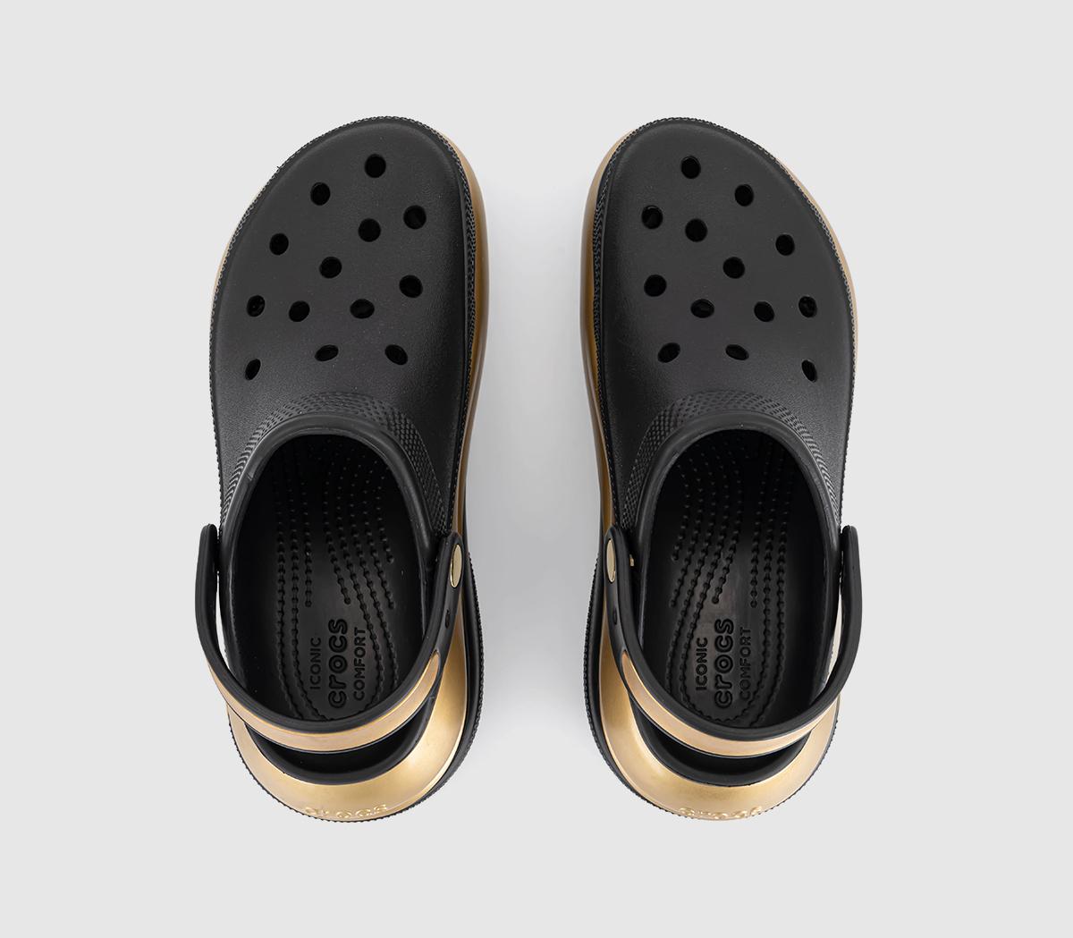 CrocsClassic Mega Crush ClogsBlack Gold