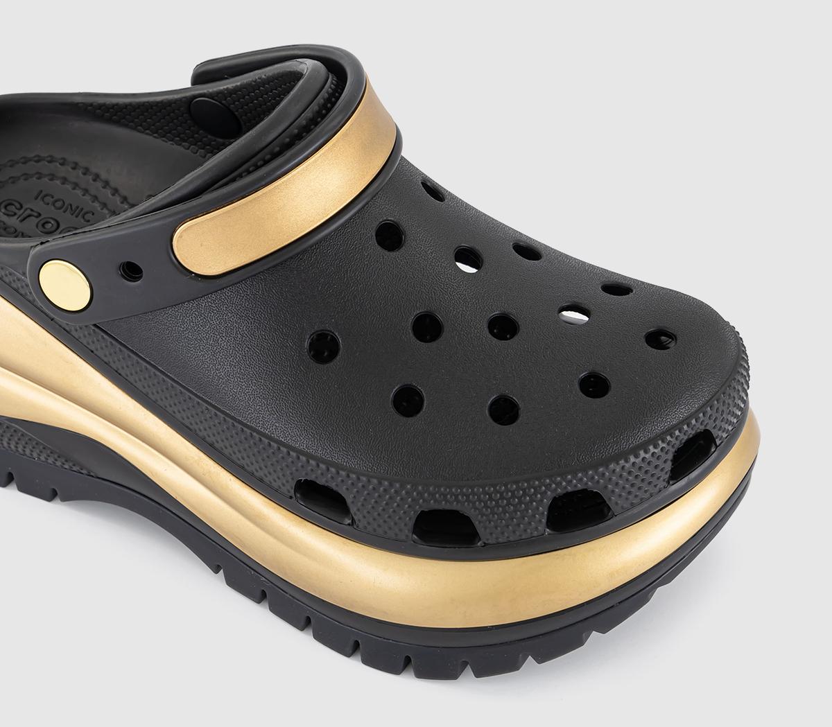 CrocsClassic Mega Crush Clogs CrocsClassic Mega Crush ClogsBlack Gold