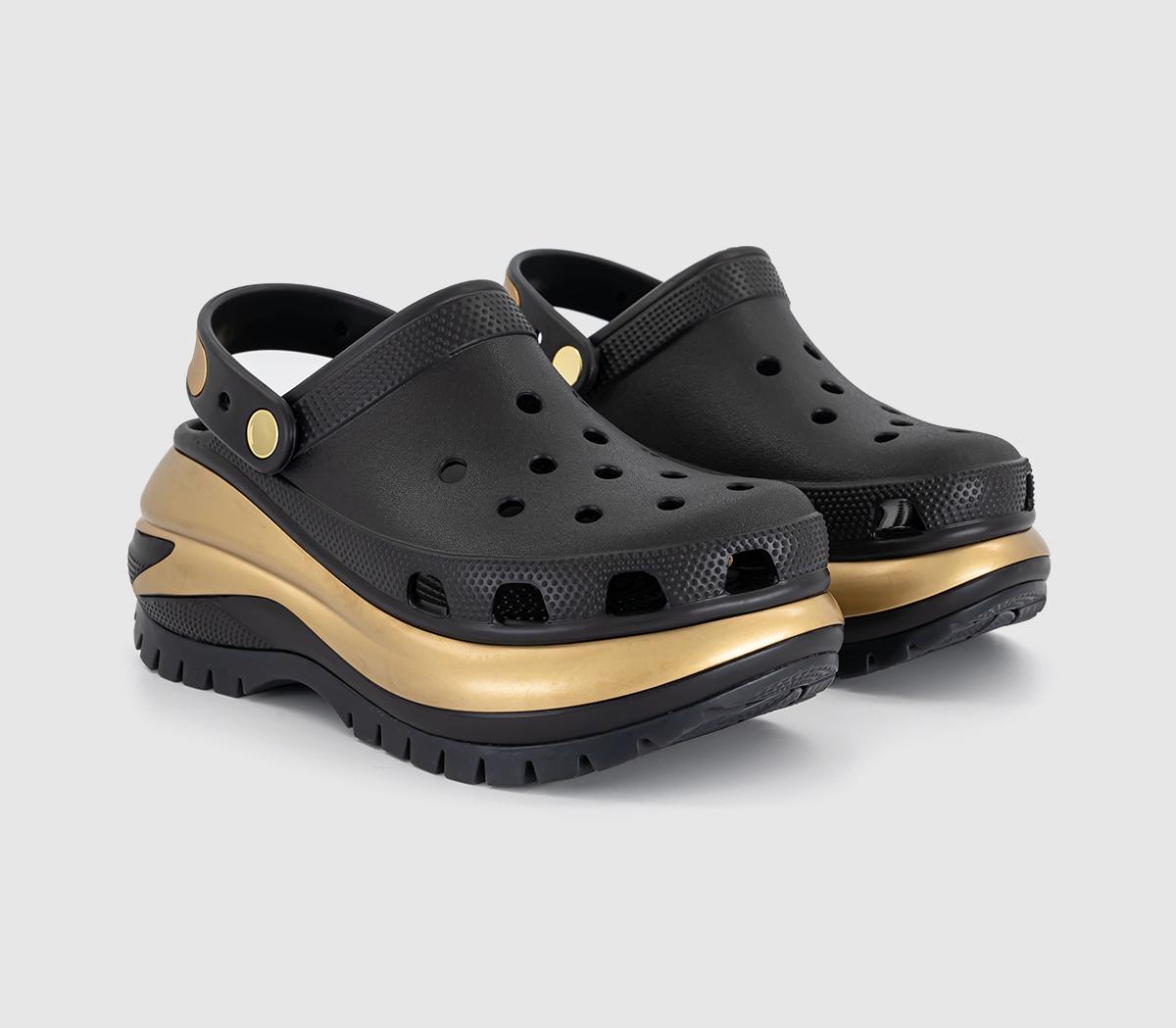 CrocsClassic Mega Crush ClogsBlack Gold