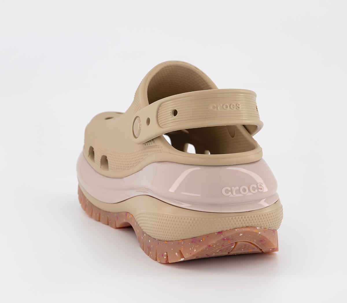 Crocs Classic Mega Crush Clogs Chai Multi Womens Sandals 2549