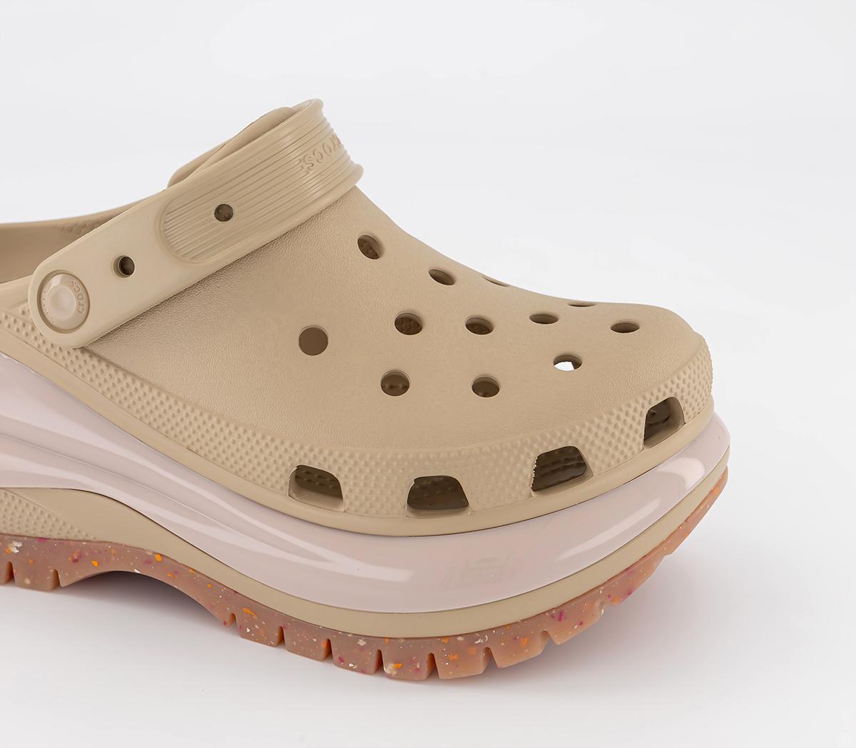 Crocs Classic Mega Crush Clogs Chai Multi - Women’s Sandals