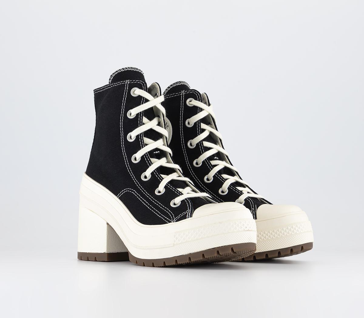 Converse Chuck 70 Heeled Trainers Black White Egret - Converse Chuck 70s