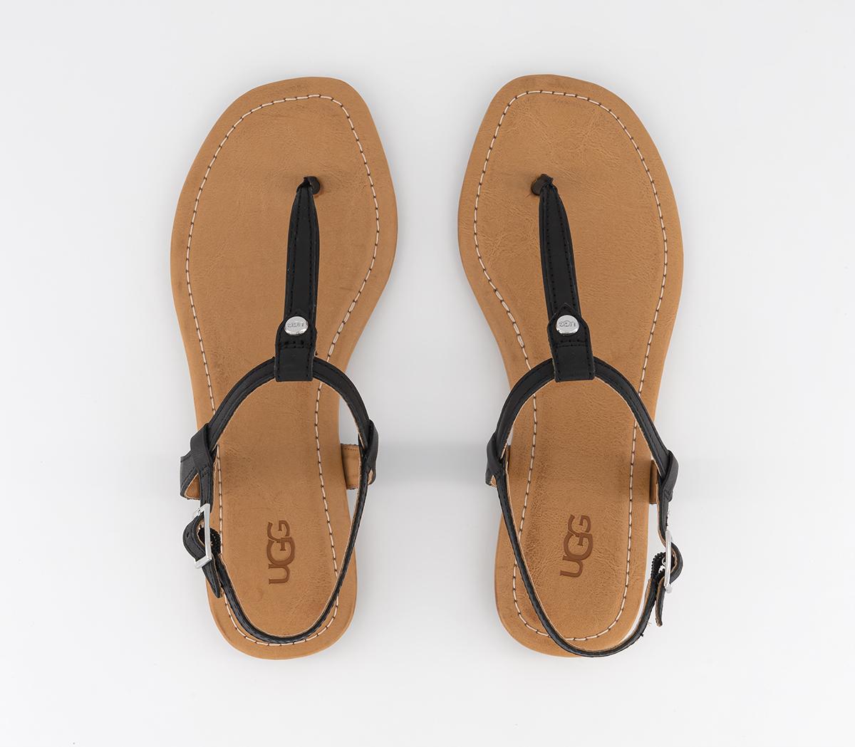 UGGMadeena Toe Thong SandalsBlack