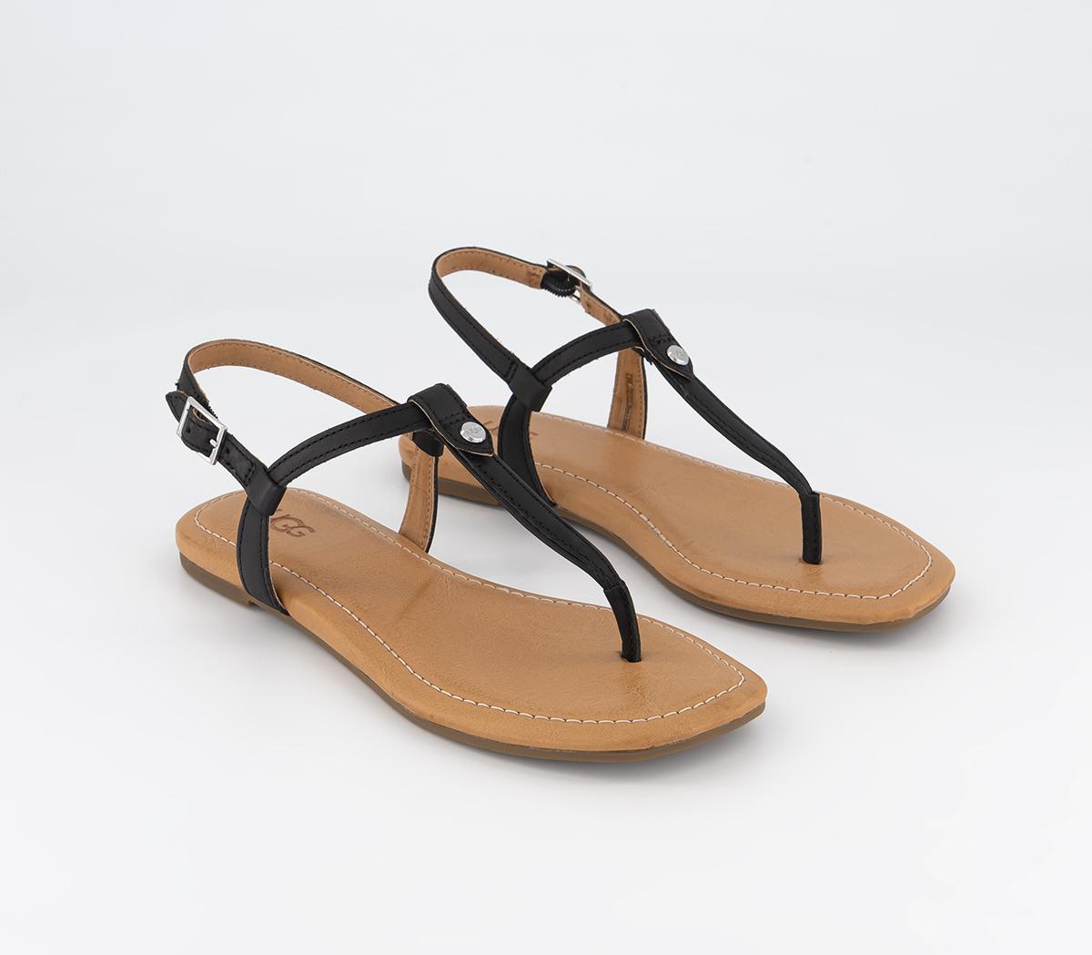 UGGMadeena Toe Thong SandalsBlack