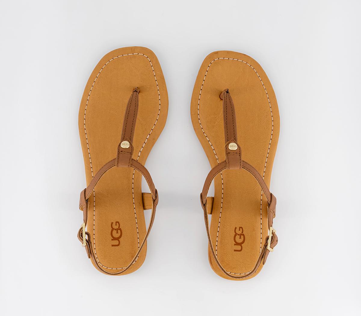 UGGMadeena Toe Thong SandalsTan